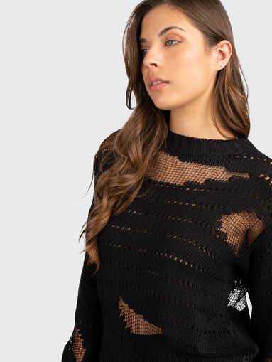 IVANNA sweater with transparent details - 5