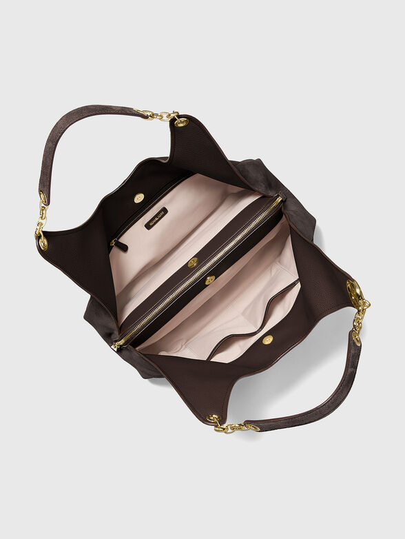 ELLIE Leather brown bag - 4