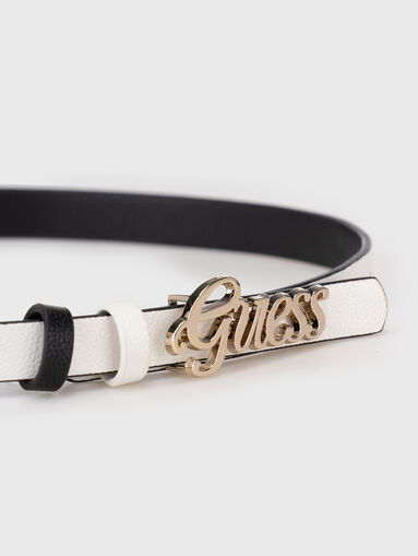 Logo accent reversible belt  - 4