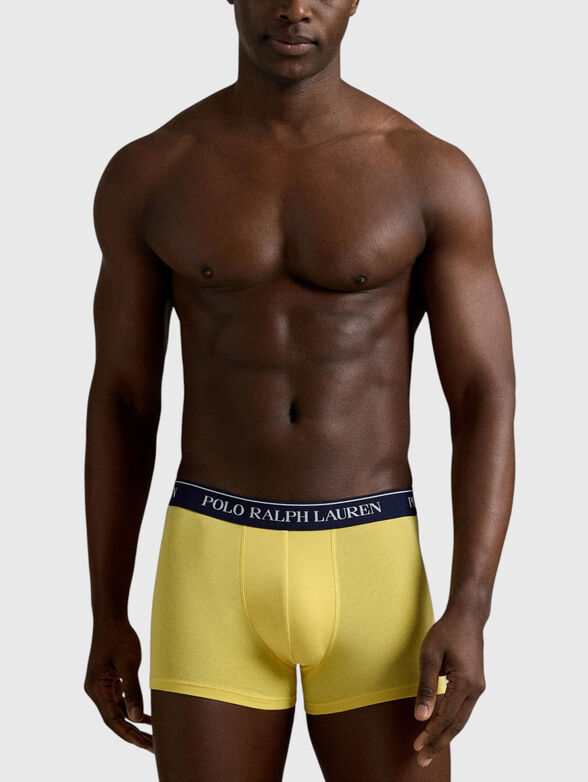 Set of three pairs of boxer shorts with a logo - 4