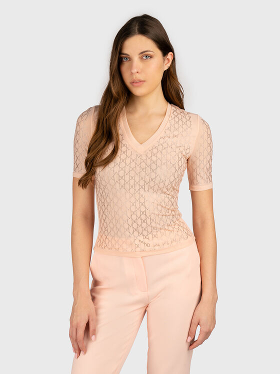 ARIA black blouse with rhinestones  - 1
