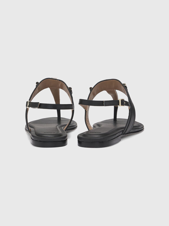Sandals with accent logo - 4