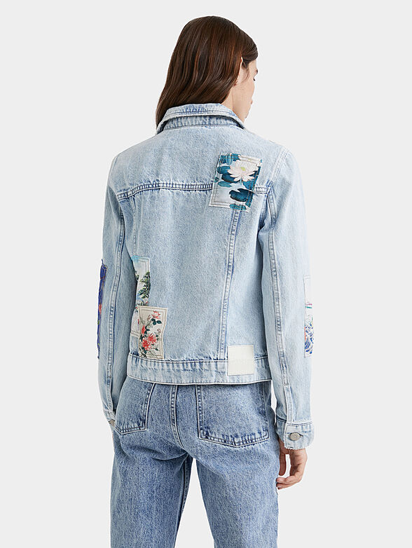 Denim jacket with art accents - 2