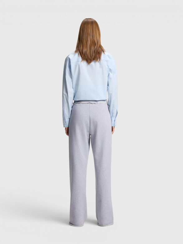 NUWAIST cotton pants with embroidered logo - 2
