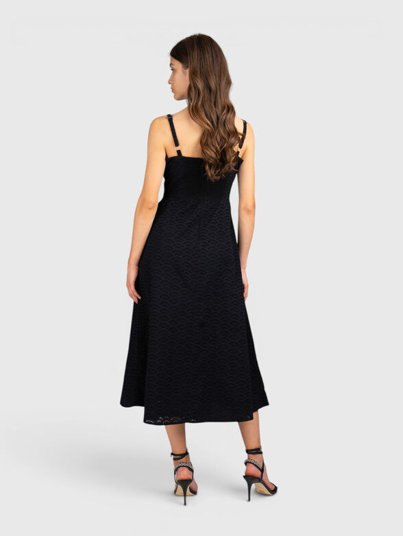 Midi black dress - 2