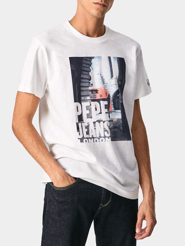 ALISTER white T-shirt  with print - 1