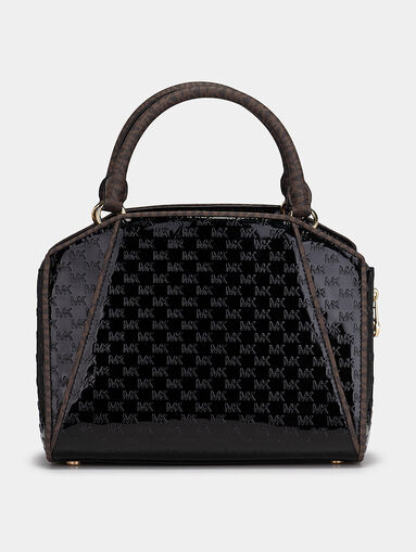 Patent leather bag with embossed logo - 4
