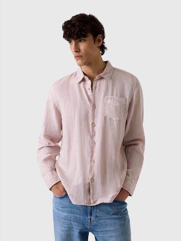 Linen striped shirt - 1