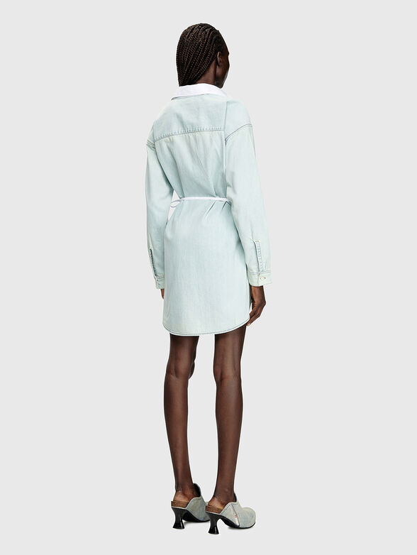 D-ELPHI-DEN dress with contrasting textures - 1
