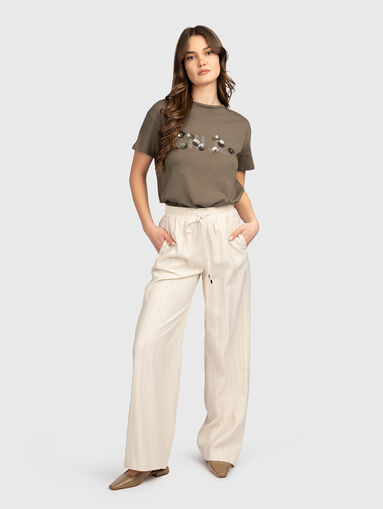 Striped pants in viscose blend - 5