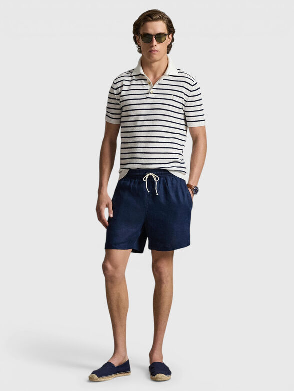 Striped short-sleeve polo shirt - 2