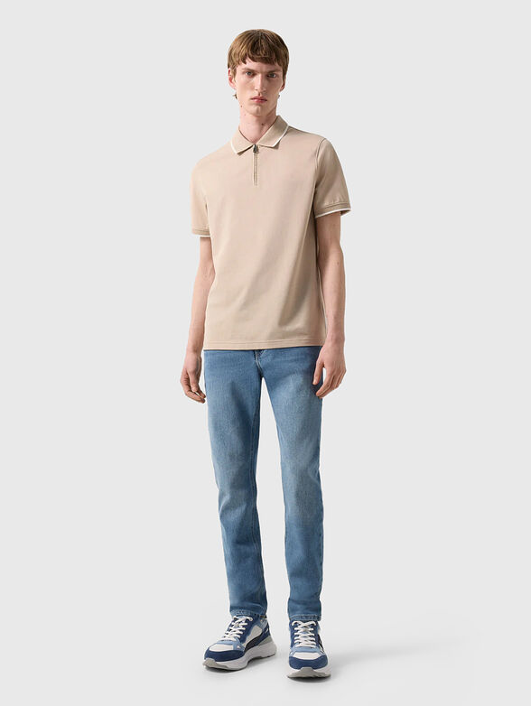 Polo shirt in beige - 1