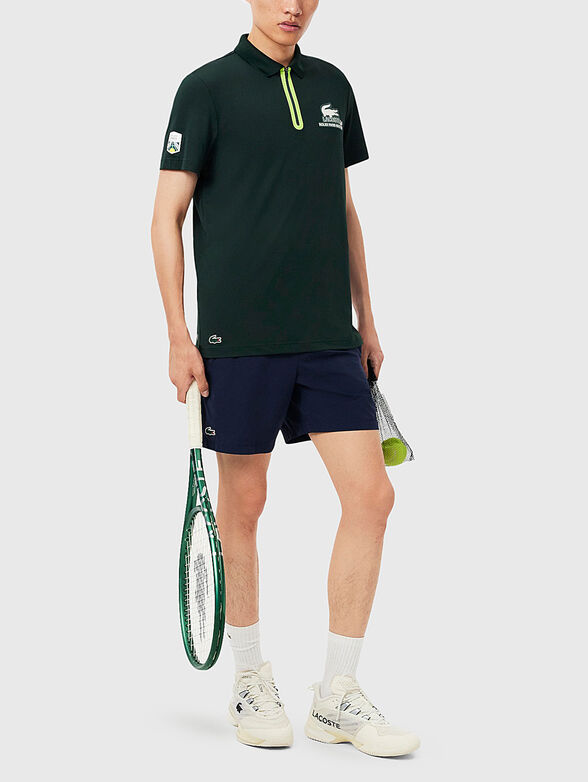 Unisex polo shirt with accent back - 4