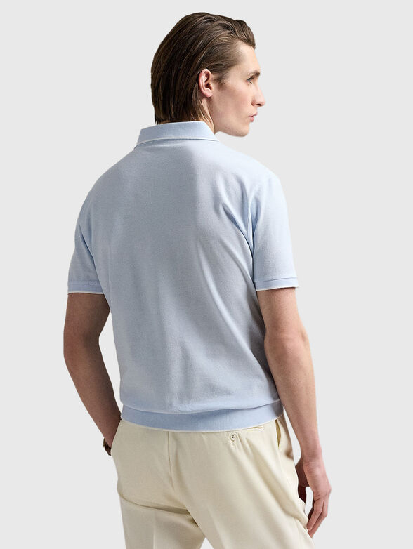 Short sleeved jacquard polo shirt - 3