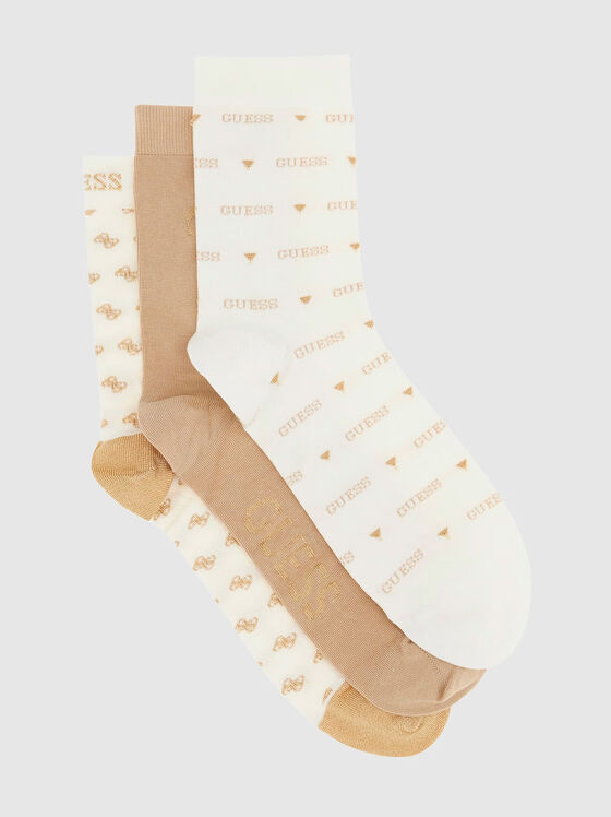 Set of three pairs of socks with accent details - 1