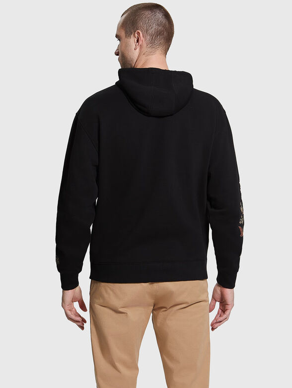 TOKYO black sweatshirt with hood - 3