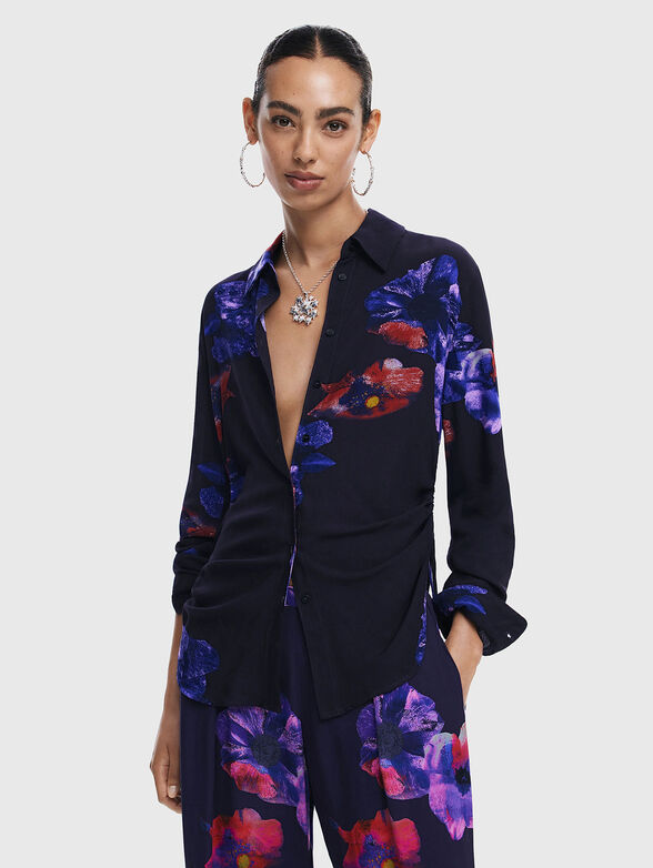 Floral print shirt - 1