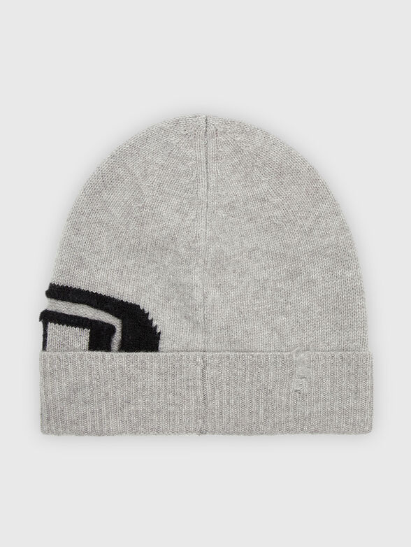 K-PEEL wool cap with contrasting logo - 1