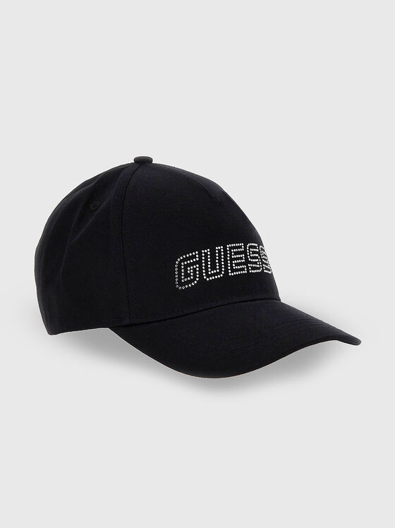 Шапка с лого от апликирани кристали  - 1