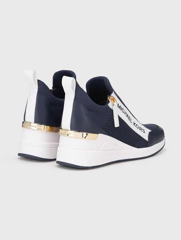WILLIS blue wedge sports shoes - 3