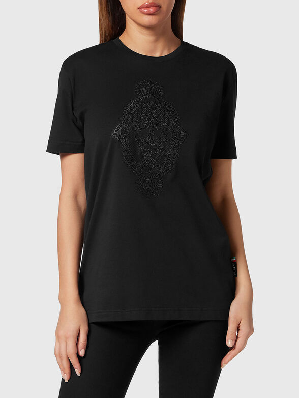 T-shirt with accent embroidery - 1