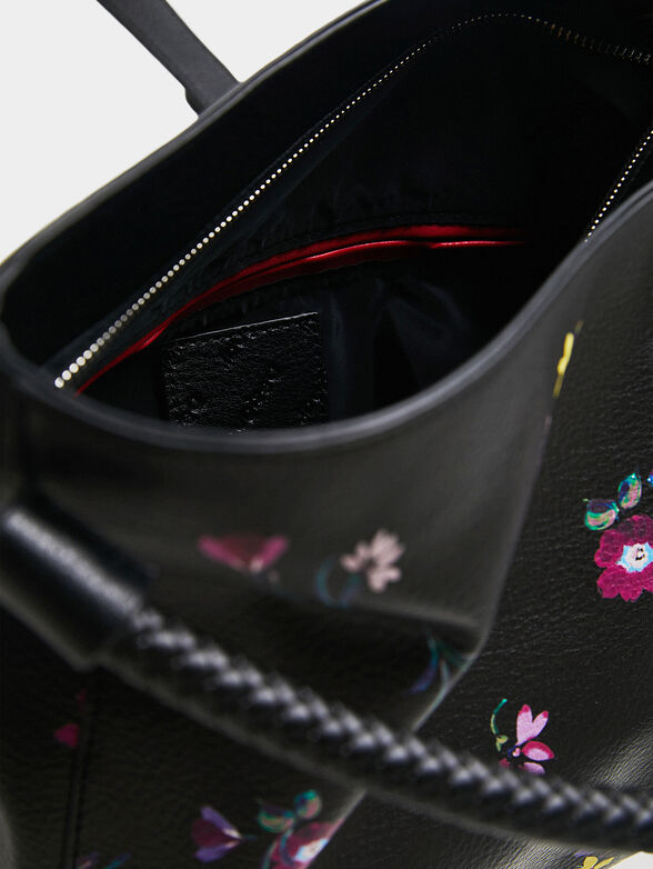 Handbag with floral pattern - 6