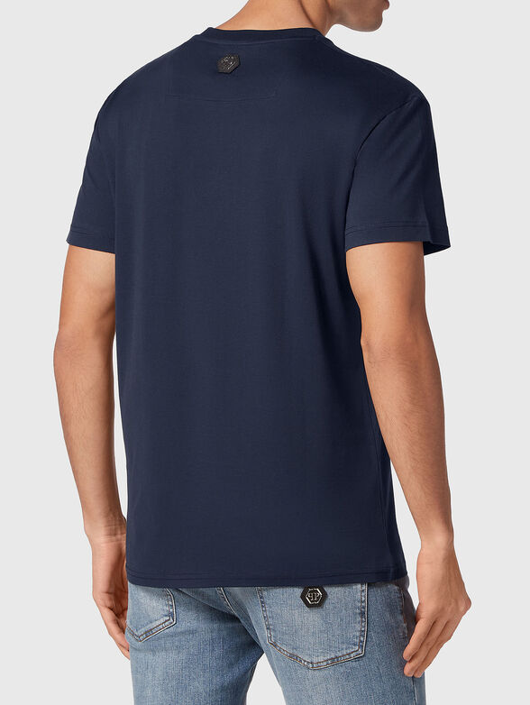 Logo print T-shirt in beige - 3