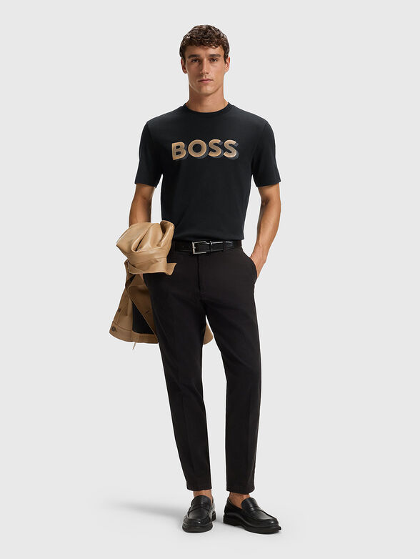 Cotton T-shirt with logo print - 2