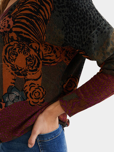 TANZANIA Sweater with floral motifs - 4