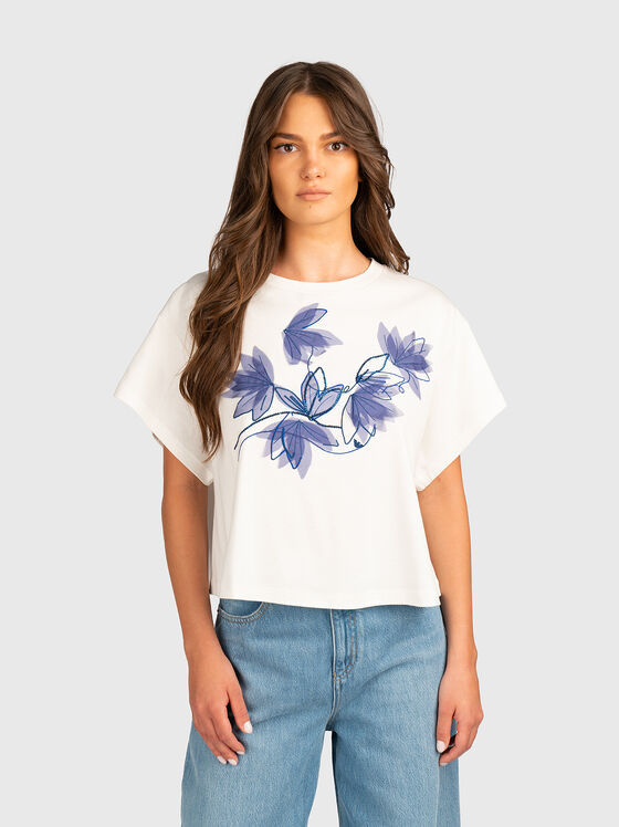 T-shirt with accent embroidery - 1