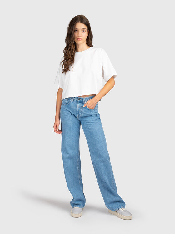 Cropped cotton T-shirt - 2