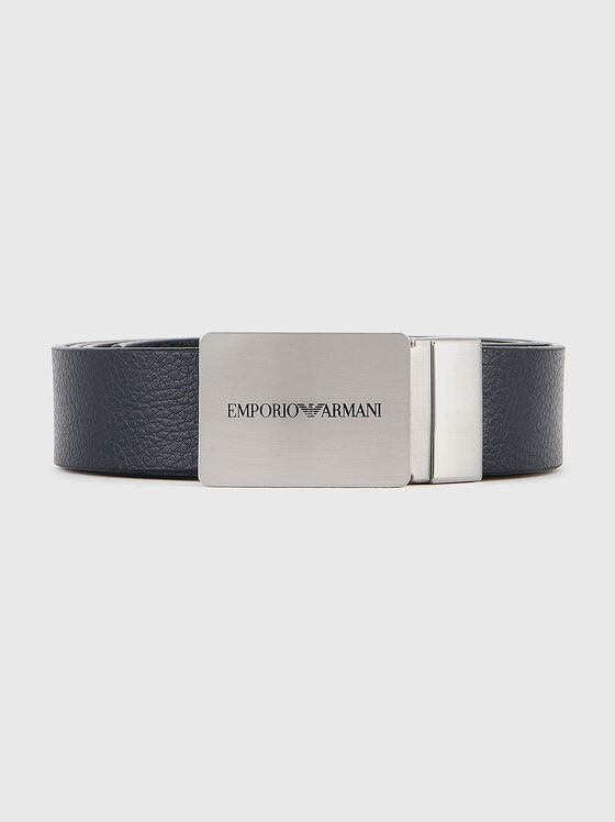 Leather belt with logo - 1