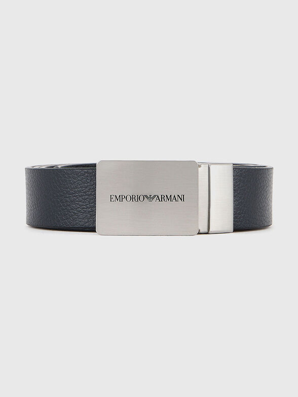 Leather belt with logo - 1