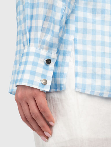 Checkered shirt with pockets - 5