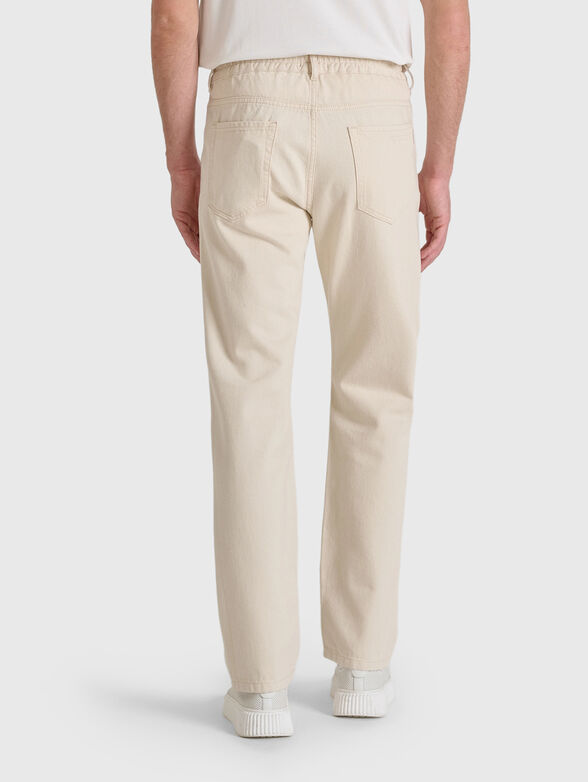 LIAM jeans in ecru color - 2