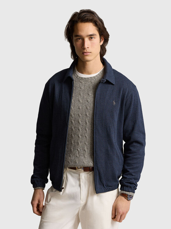 Dark blue vest with zip - 1