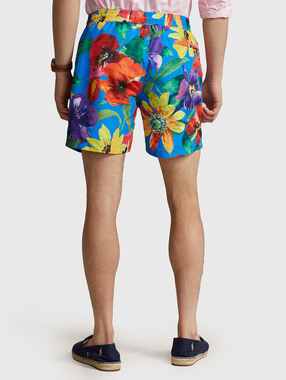 EXPLORER floral print beach shorts - 2