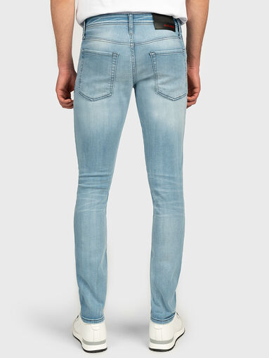 Light blue jeans with washed effect - 5