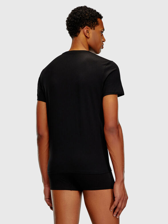 Set of three black cotton t-shirts - 3