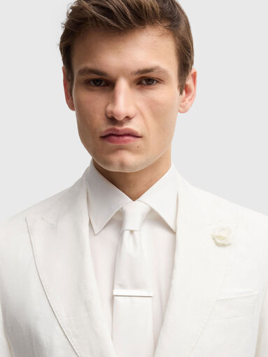 Slim linen blazer - 5