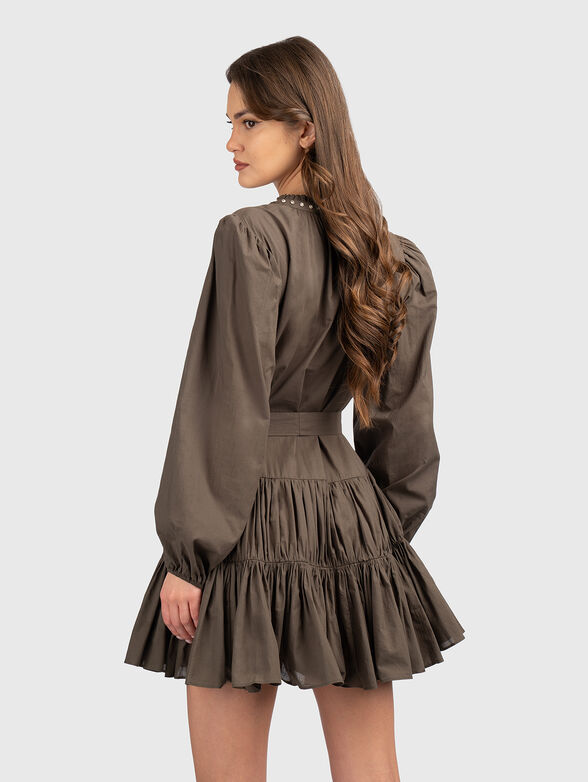 Black dress with belt - 2