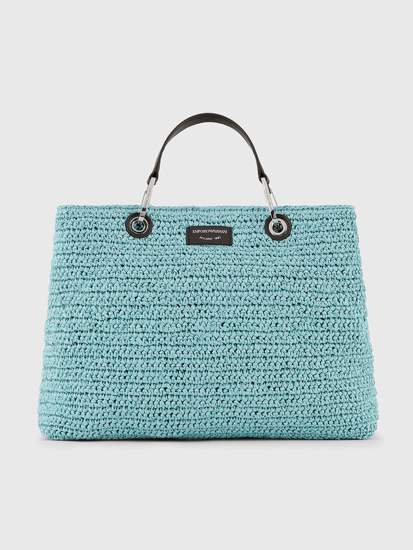 Large bag with knitted texture - 1