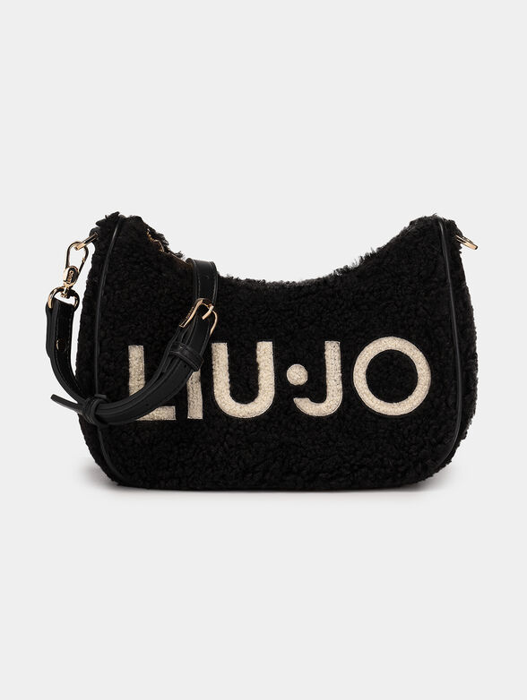 Hobo bag with soft plush texture - 1