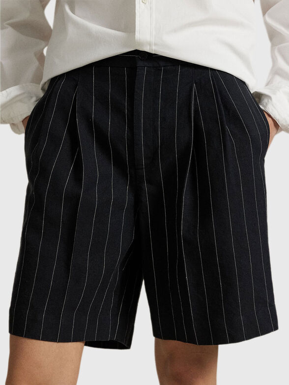 Micro striped woven bermuda shorts - 3
