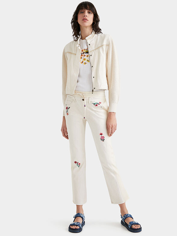 LITA jeans with floral embroidery - 6