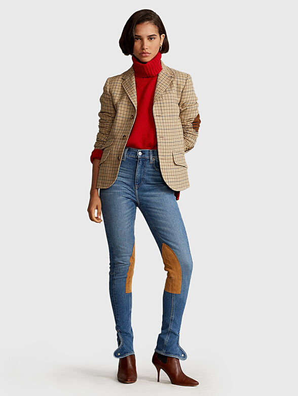 Jeans with embroidered maxi logo - 2