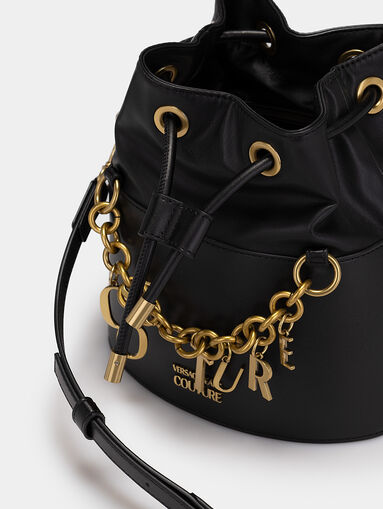 Black bag with metal logo details - 5
