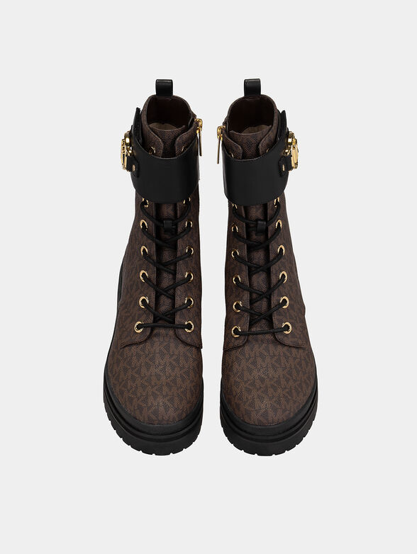 RORY ankle boots with monogram logo print - 6