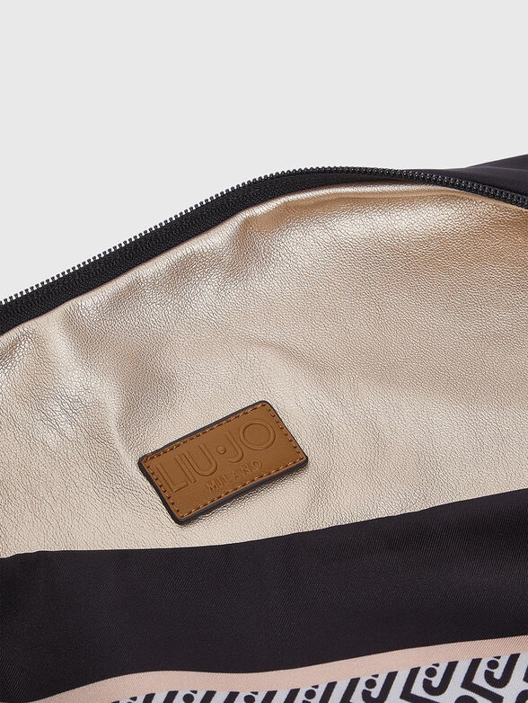 Denim-effect hobo bag - 6