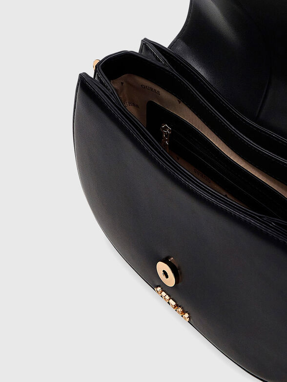 Black CARRIE bag with long strap - 4